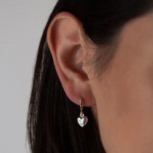 Loren Stewart • Heart Dangle Hoops